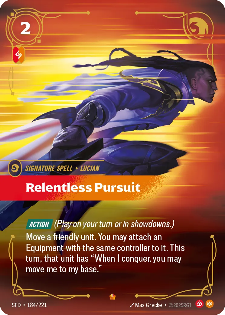 Relentless Pursuit (Foil) - Riftbound Spiritforged