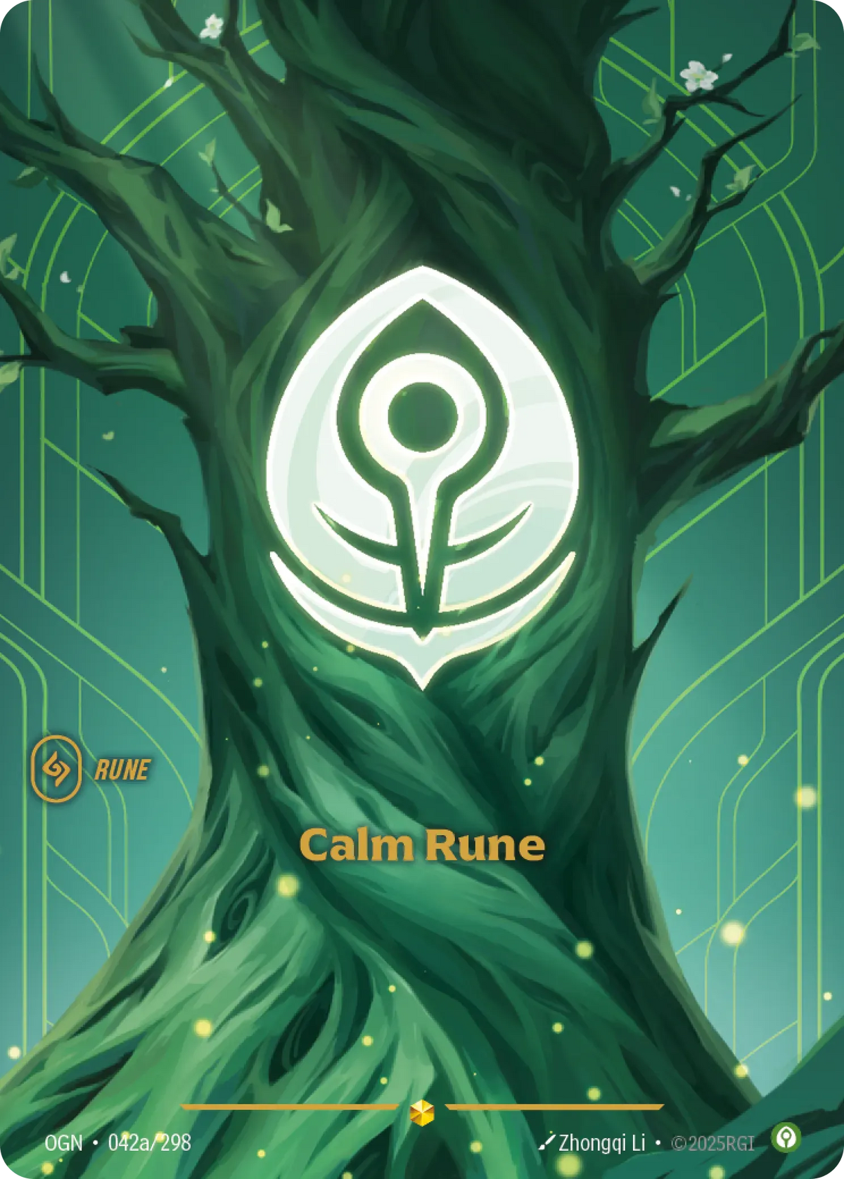 Calm Rune (Alternate Art) (Foil) - Riftbound Spiritforged