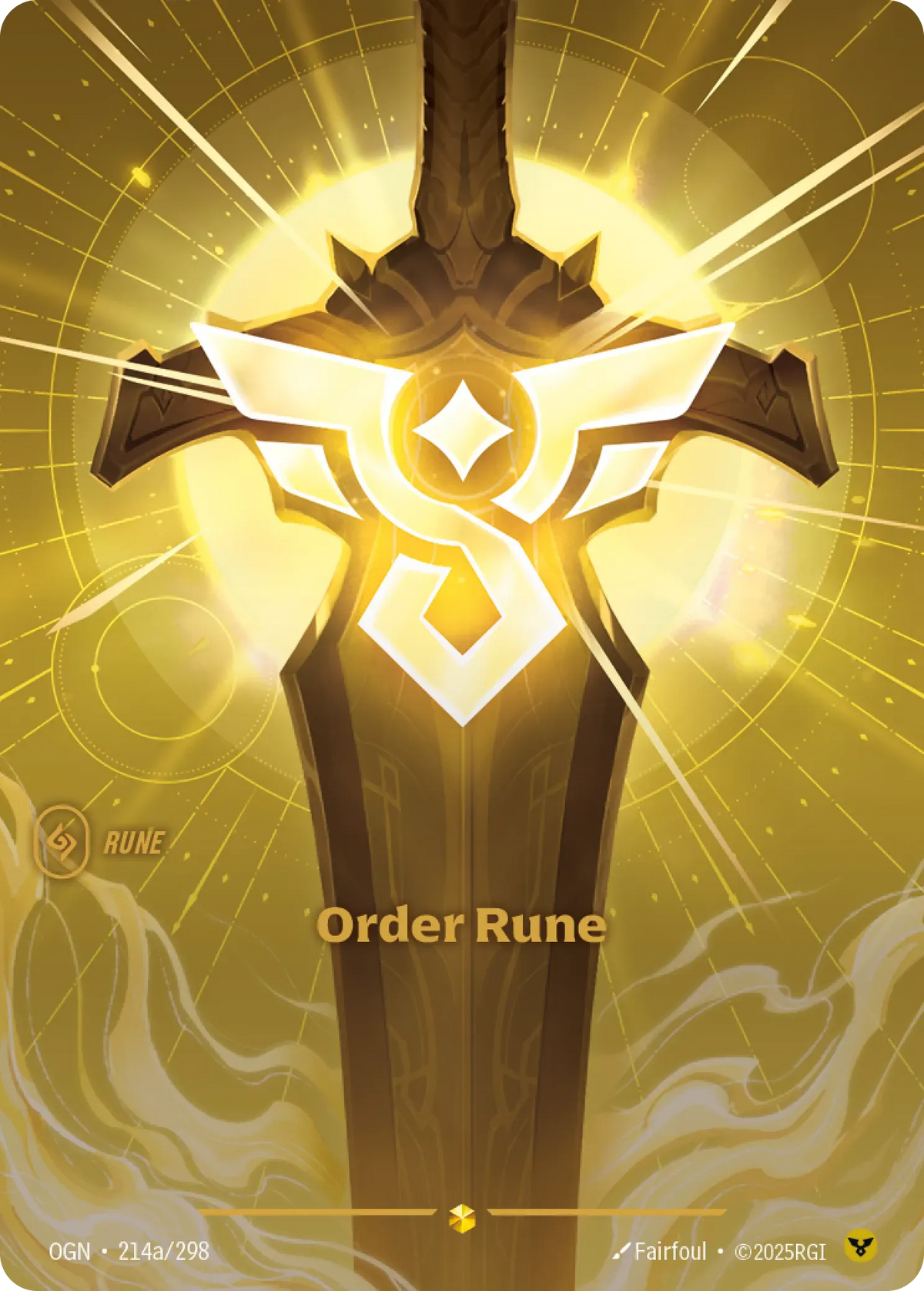 Order Rune (Alternate Art) (Foil) - Riftbound Spiritforged