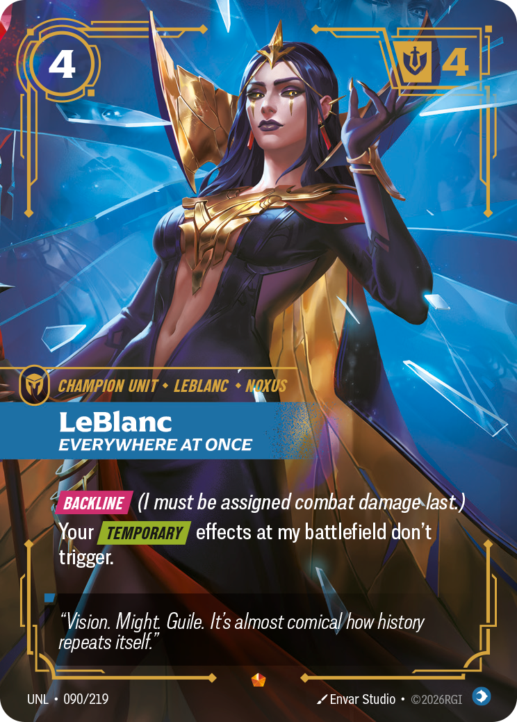 LeBlanc - Everywhere At Once - Riftbound TCG Card