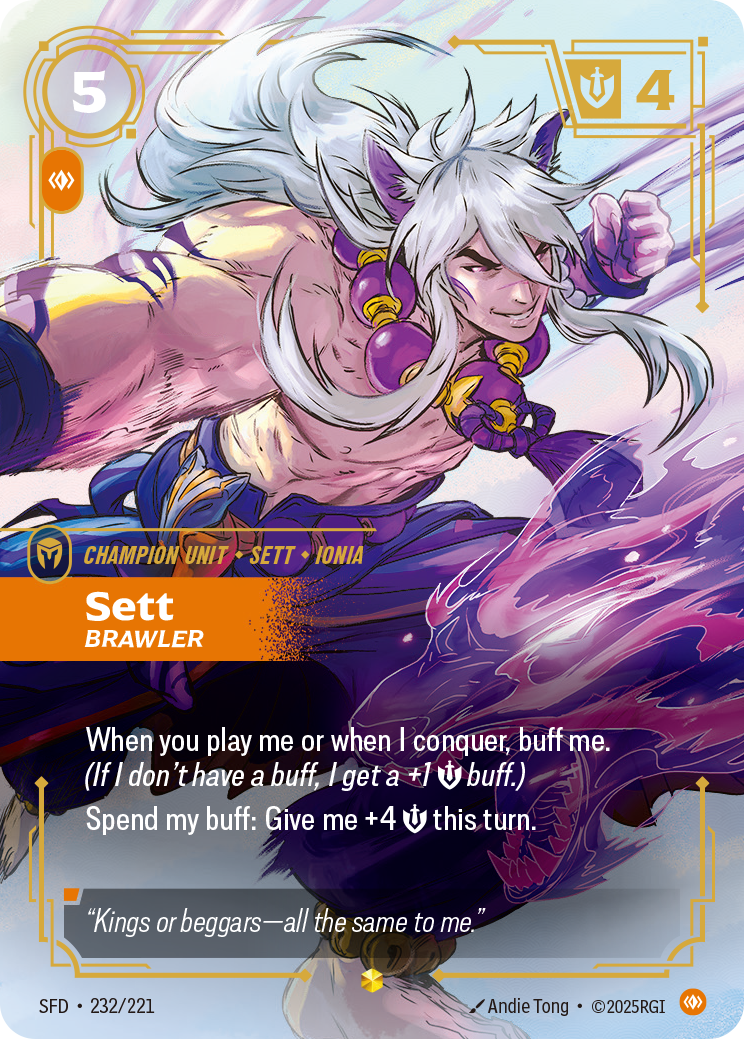 Sett - Brawler (Overnumbered) - Riftbound TCG Card