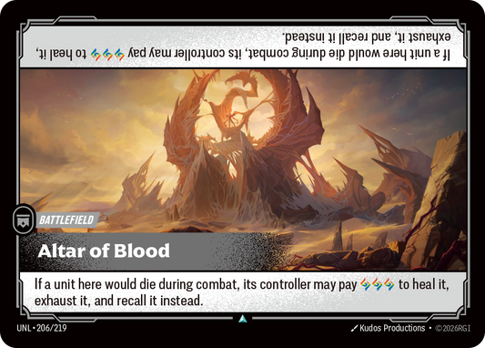 Altar of Blood - Riftbound TCG Card