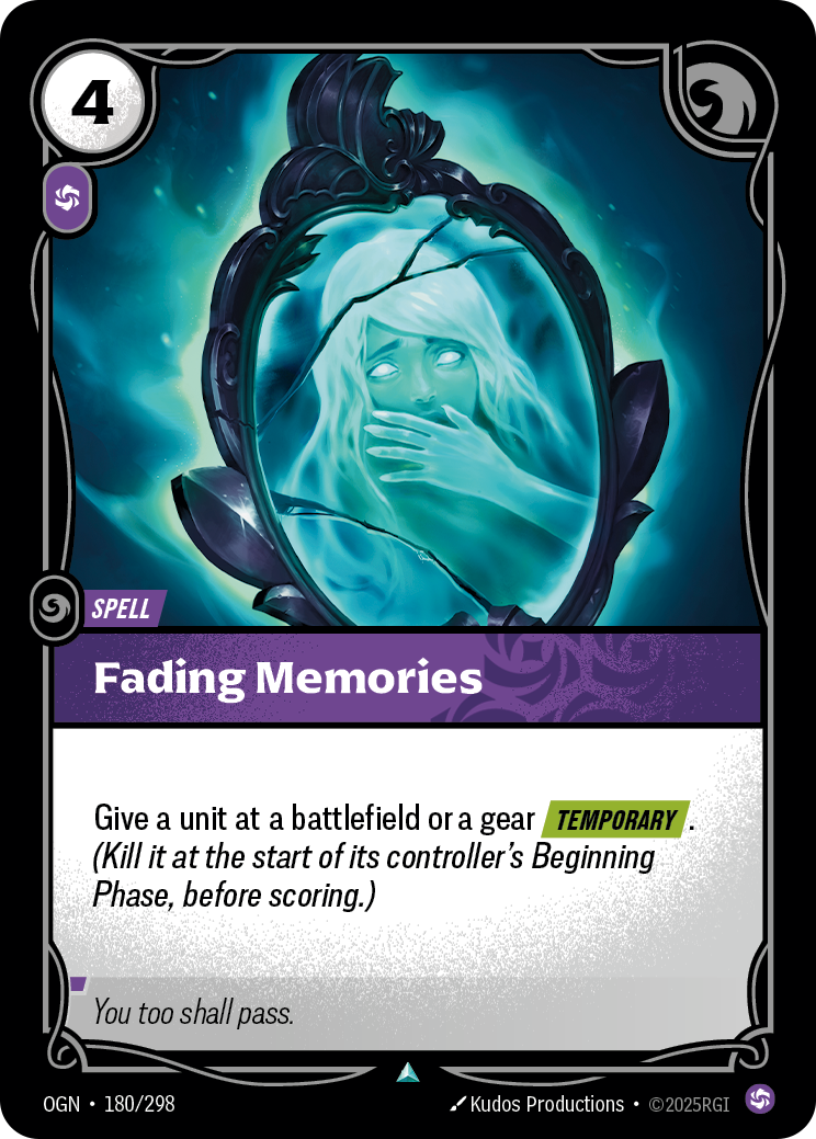 Fading Memories - Riftbound TCG Card