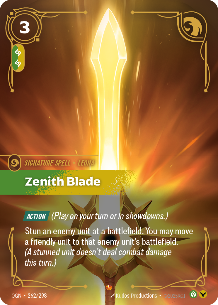 Zenith Blade - Riftbound TCG Card