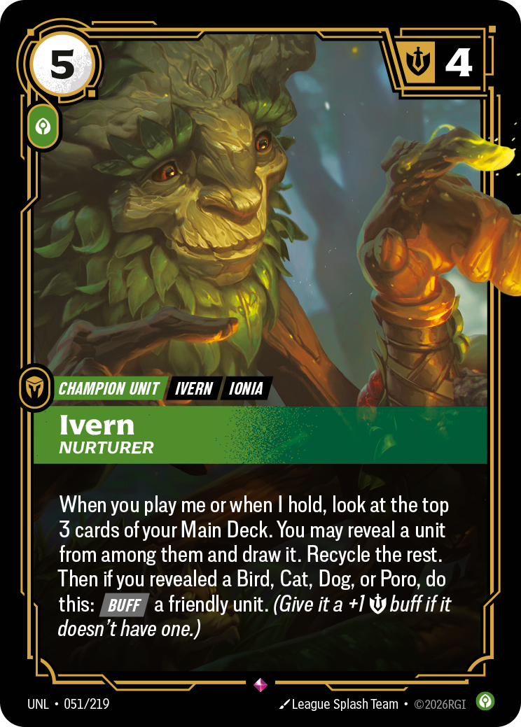 Ivern - Nurturer - Riftbound TCG Card