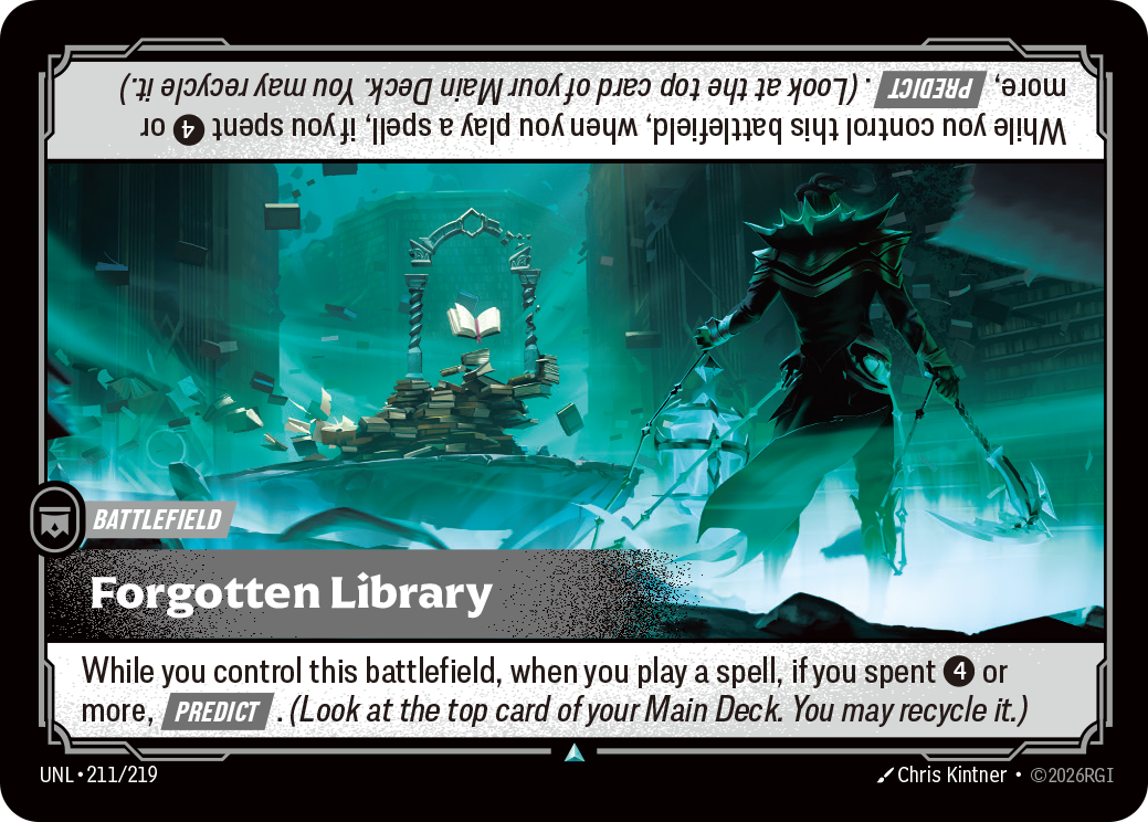 Forgotten Library - Riftbound TCG Card
