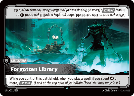 Forgotten Library - Riftbound TCG Card