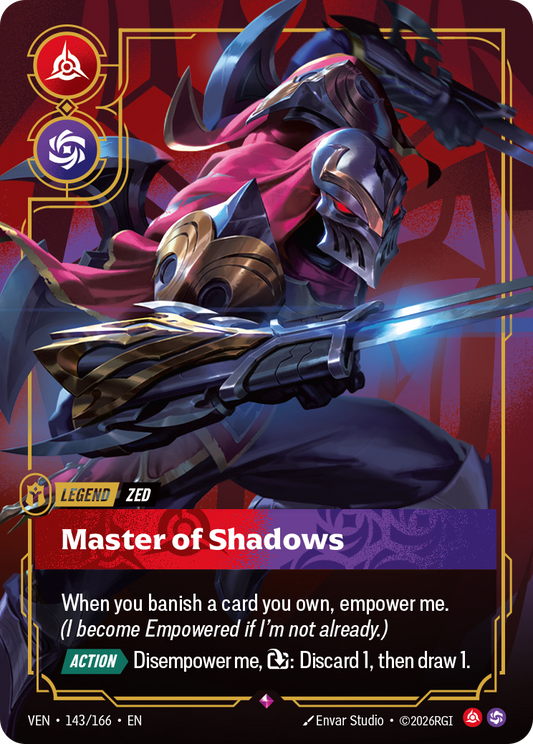 Zed - Master of Shadows (Foil) - Riftbound Vendetta