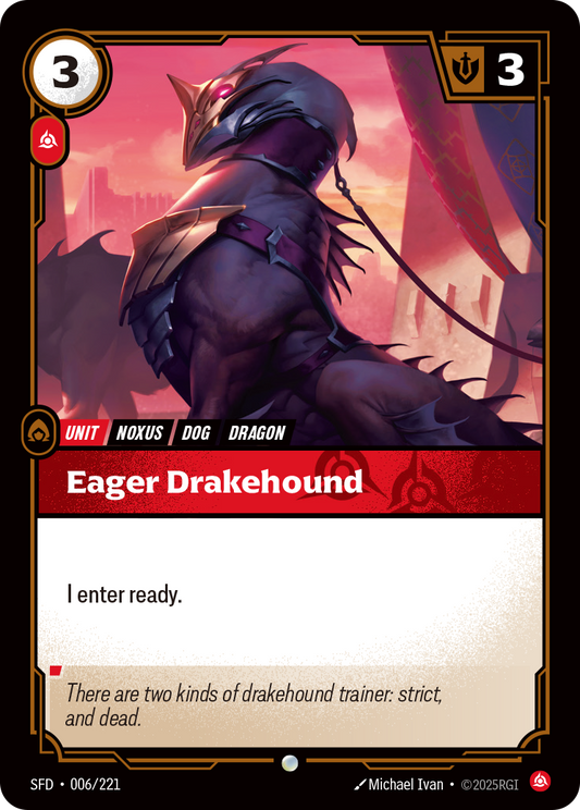 Eager Drakehound - Riftbound TCG Card