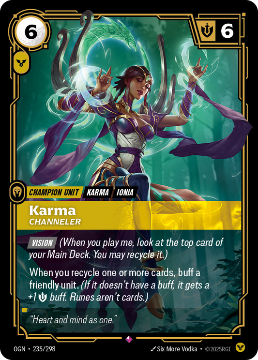 Karma - Channeler - Riftbound TCG Card