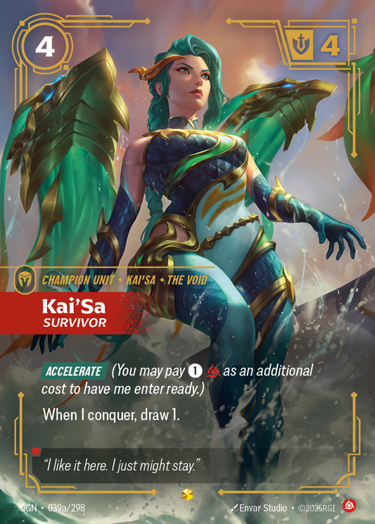 Kai'Sa - Survivor (Alternate Art) - Riftbound TCG Card