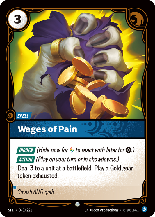 Wages of Pain - Riftbound TCG Card