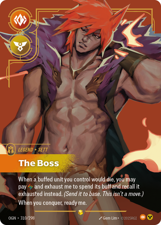 Sett - The Boss (Overnumbered) - Riftbound TCG Card