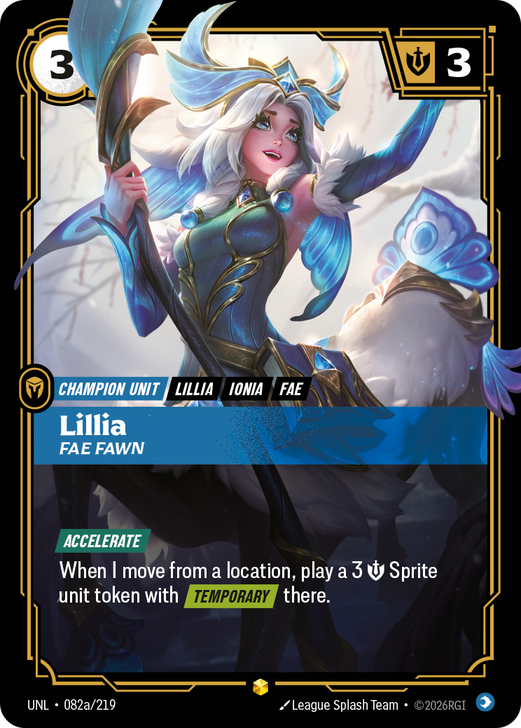 Lillia - Fae Fawn (Alternate Art) - Riftbound TCG Card