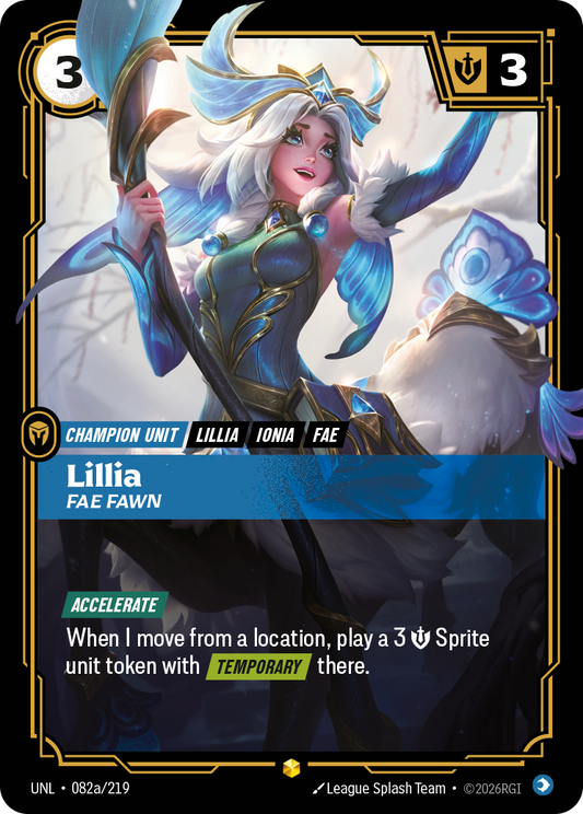 Lillia - Fae Fawn (Alternate Art) - Riftbound TCG Card