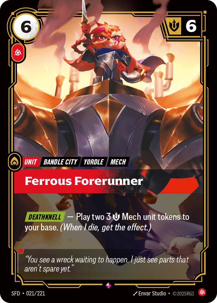 Ferrous Forerunner - Riftbound TCG Card