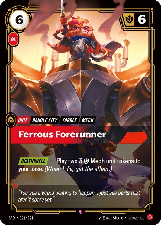 Ferrous Forerunner - Riftbound TCG Card