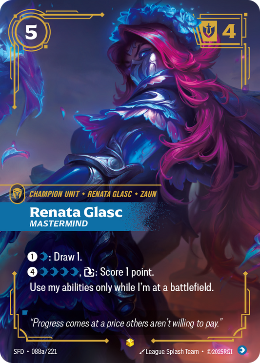 Renata Glasc - Mastermind (Alternate Art) - Riftbound TCG Card