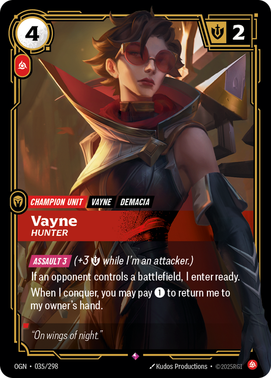 Vayne - Hunter - Riftbound TCG Card