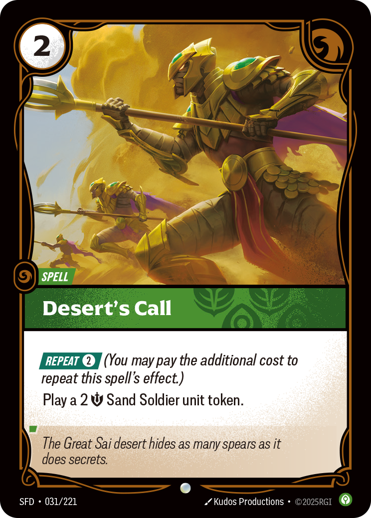 Desert's Call - Riftbound TCG Card