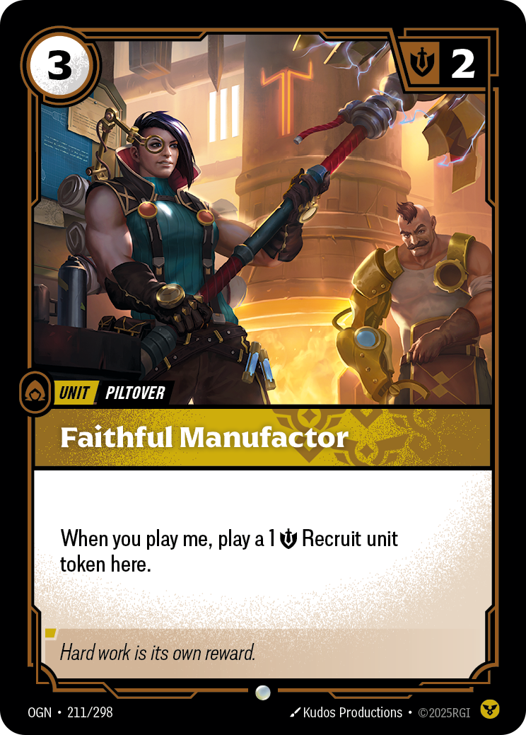 Faithful Manufactor - Riftbound TCG Card