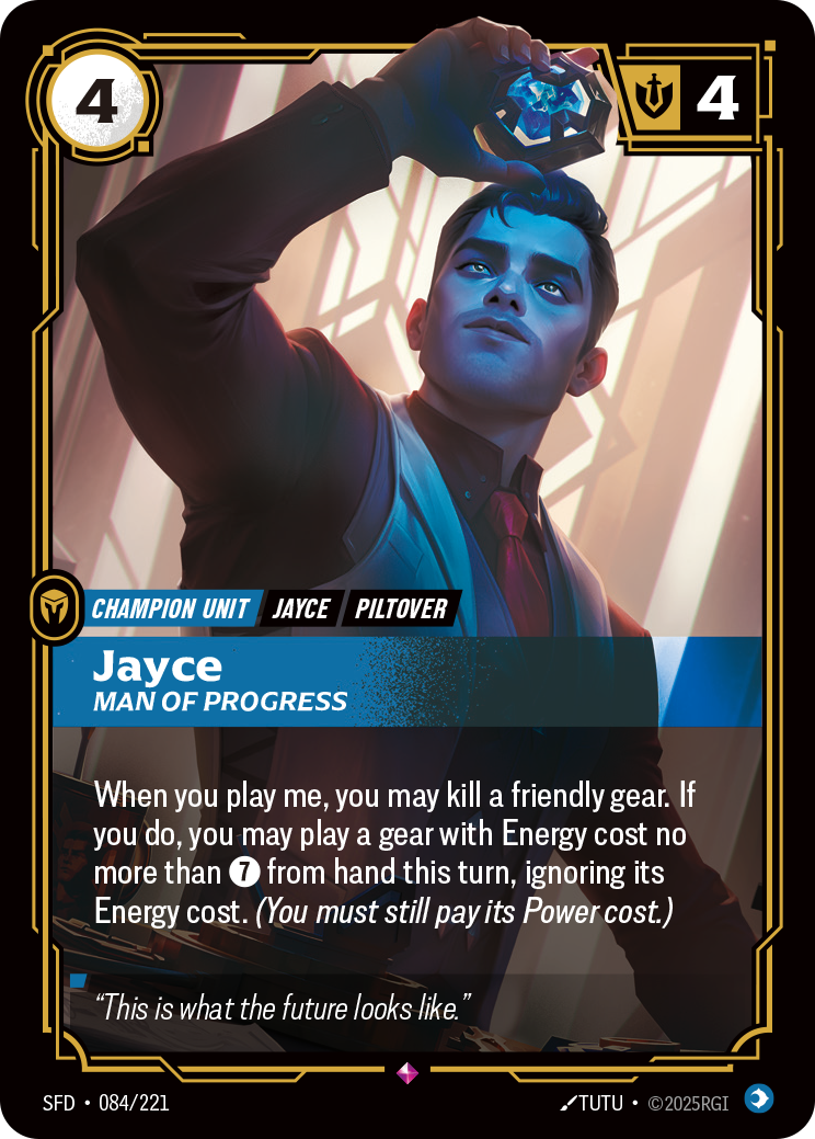 Jayce - Man of Progress - Riftbound TCG Card