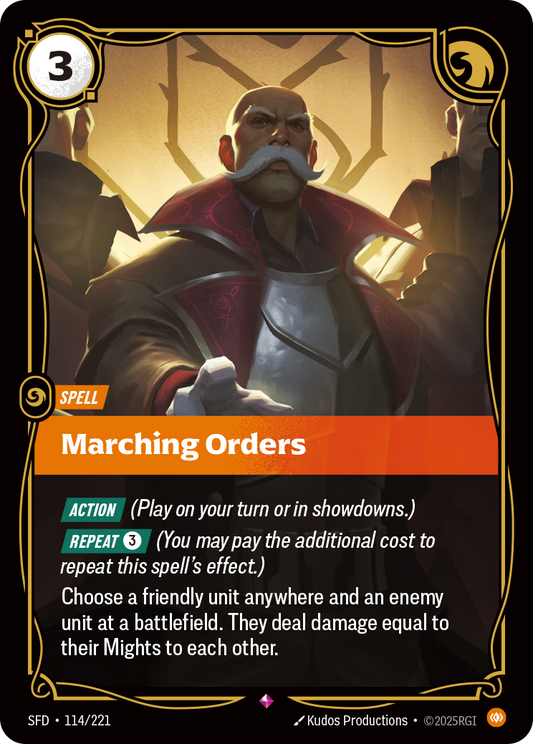 Marching Orders - Riftbound TCG Card