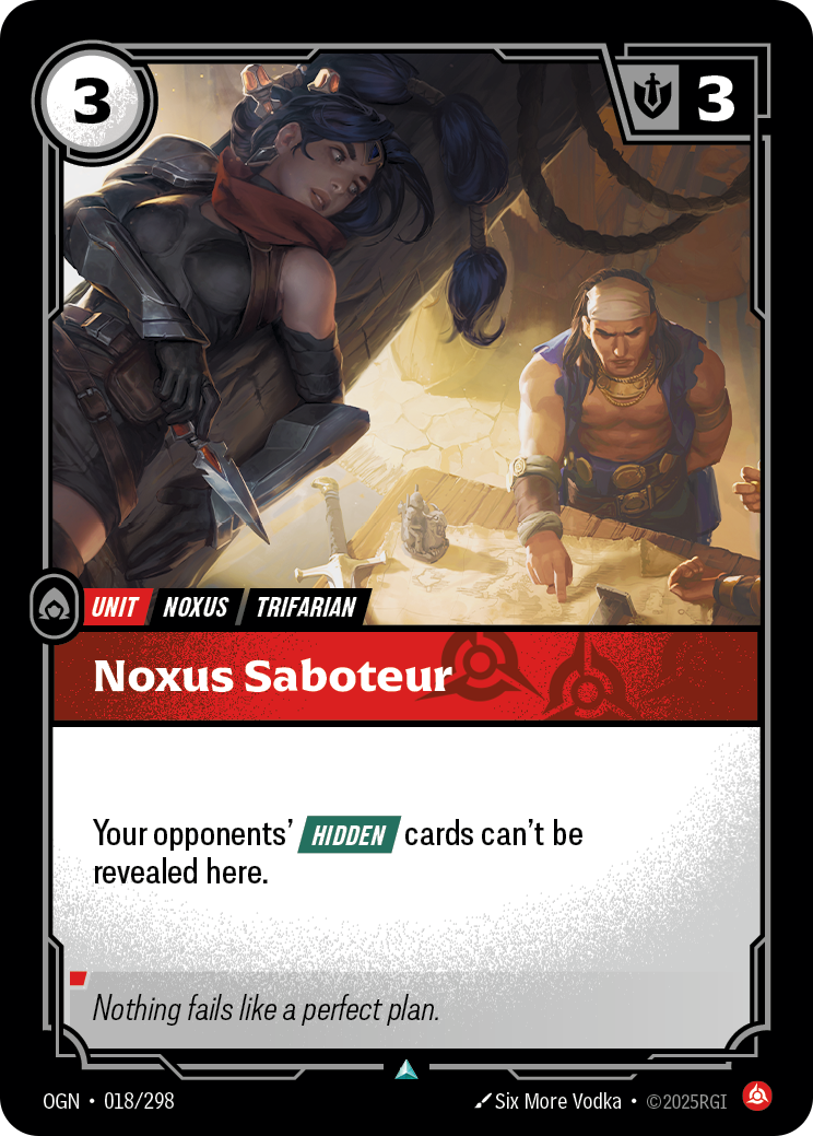 Noxus Saboteur - Riftbound TCG Card