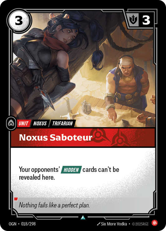 Noxus Saboteur - Riftbound TCG Card