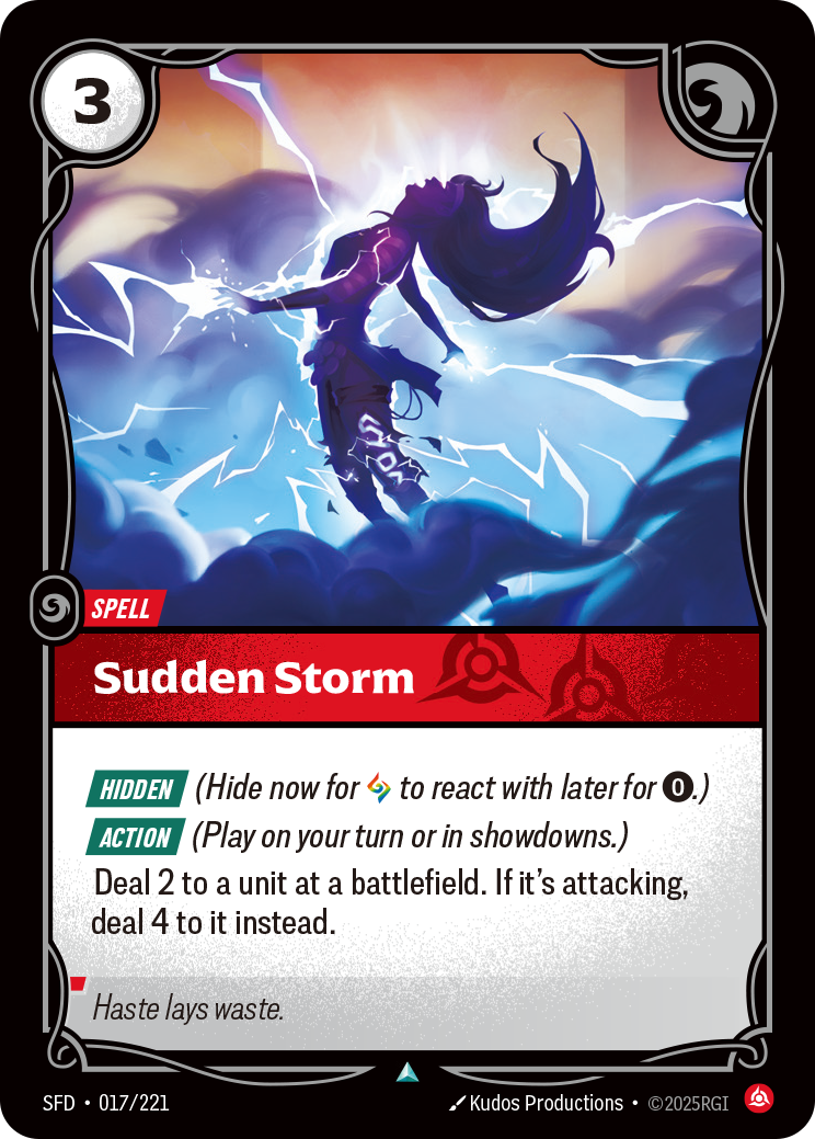 Sudden Storm - Riftbound TCG Card