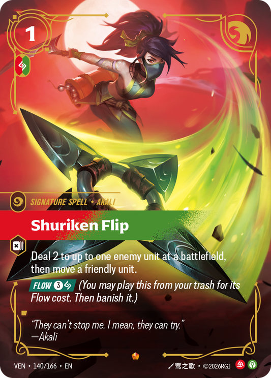 Shuriken Flip (Foil) - Riftbound Vendetta