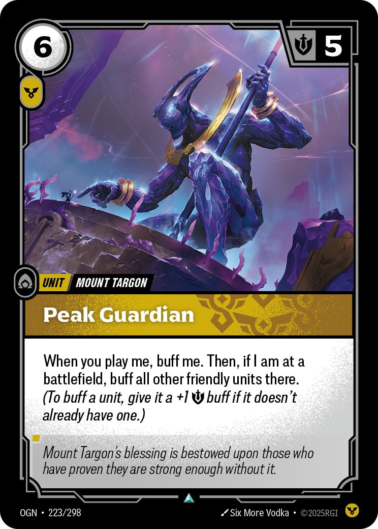 Peak Guardian - Riftbound TCG Card