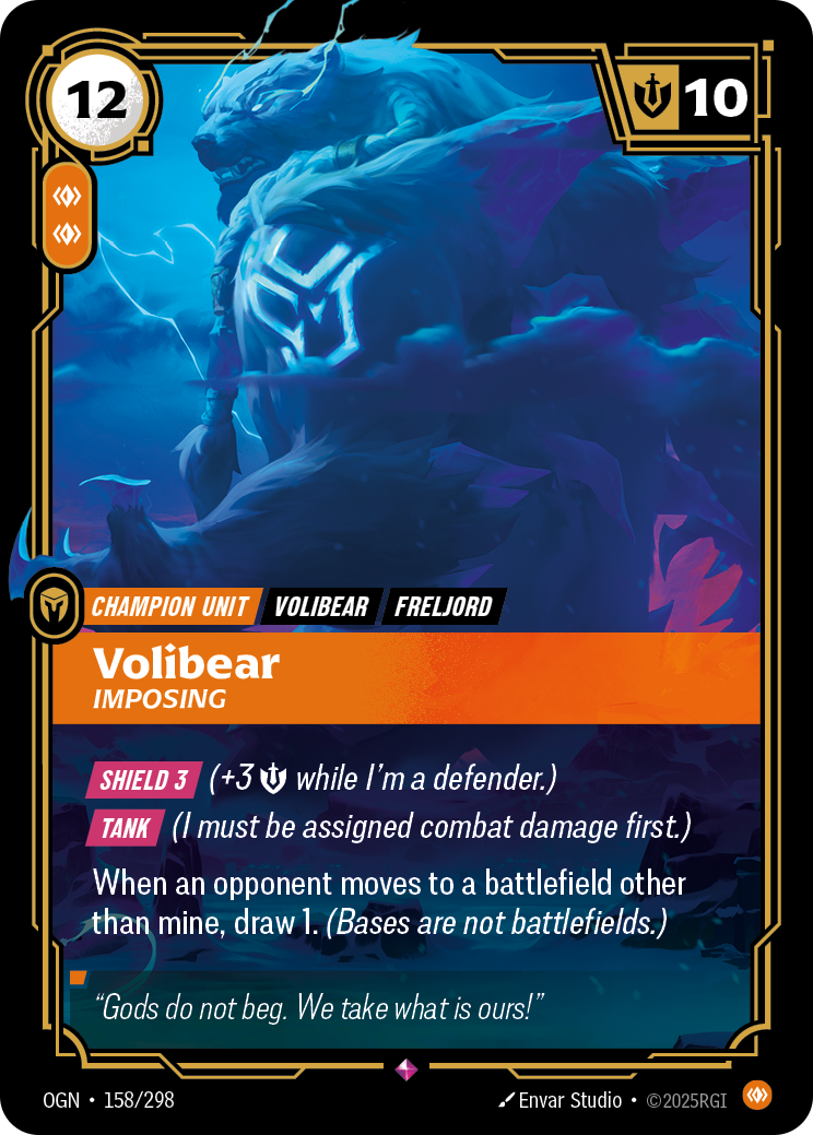 Volibear - Imposing - Riftbound TCG Card