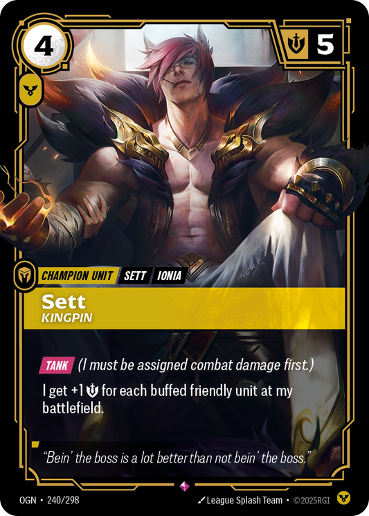 Sett - Kingpin - Riftbound TCG Card