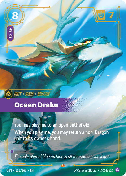 Ocean Drake (Foil) - Riftbound Vendetta