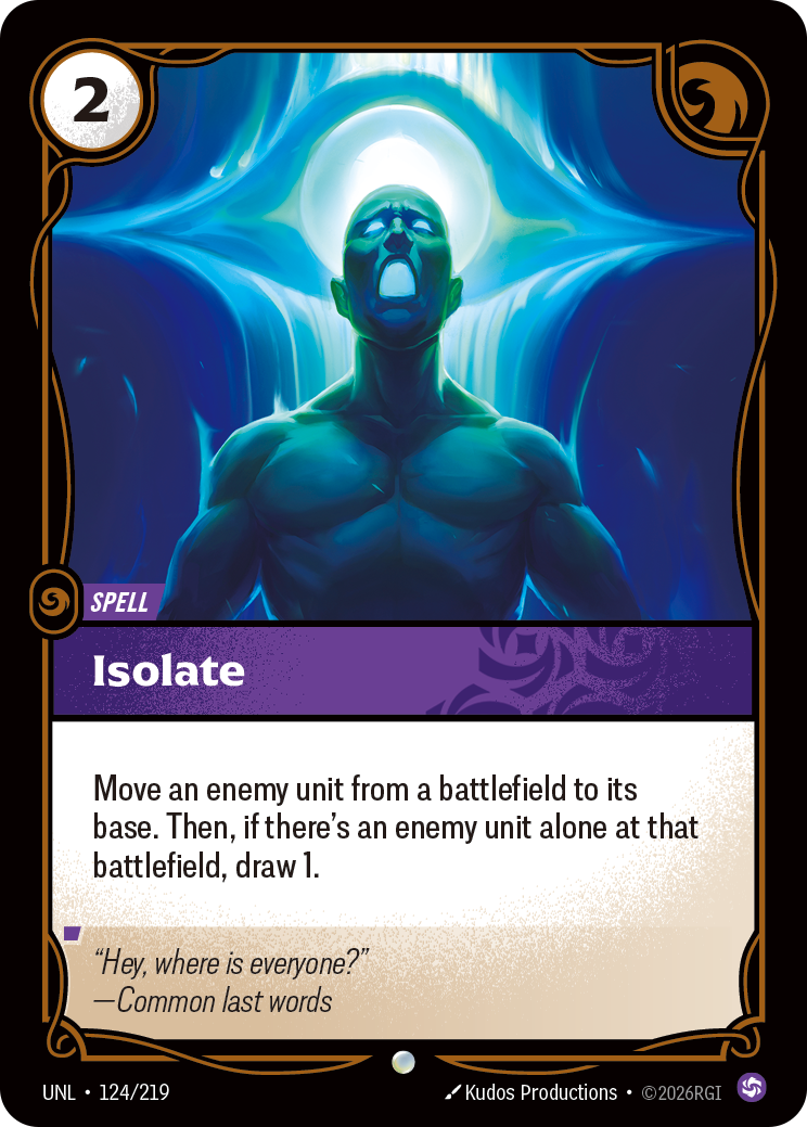 Isolate - Riftbound TCG Card