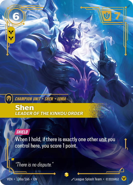 Shen, Leader of the Kinkou Order (Alternate Art) (Foil) - Riftbound Vendetta