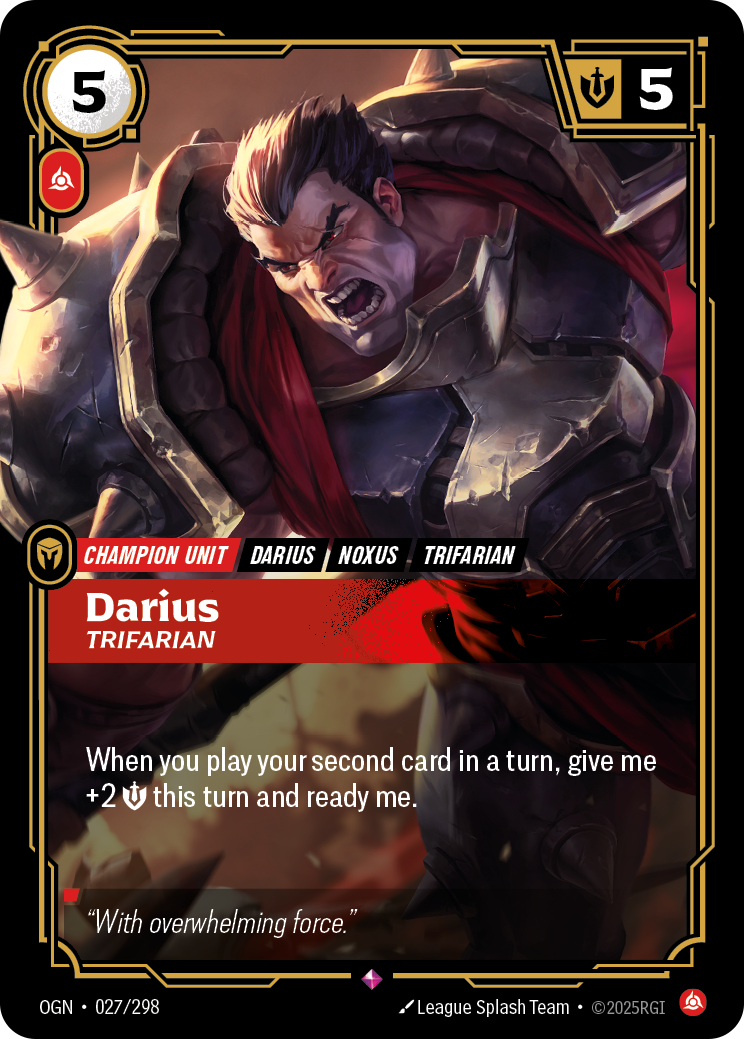 Darius - Trifarian - Riftbound TCG Card