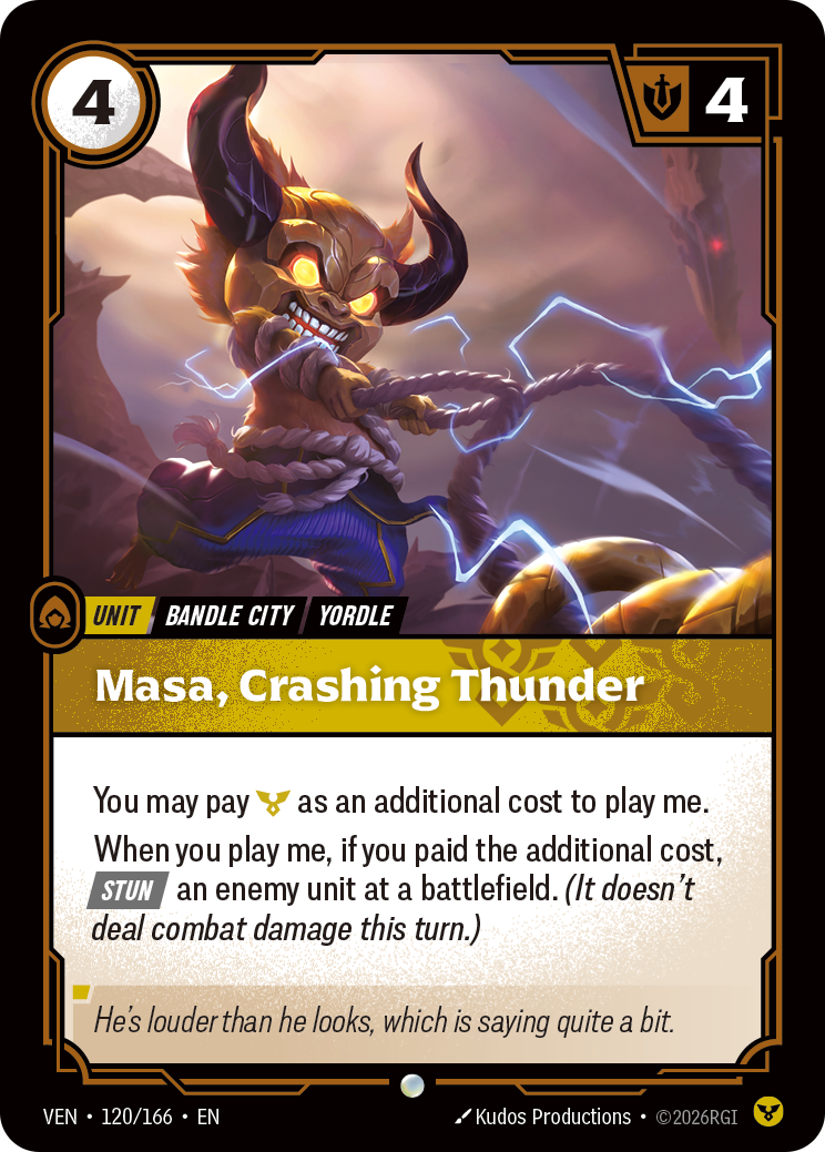 Masa, Crashing Thunder - Riftbound Vendetta