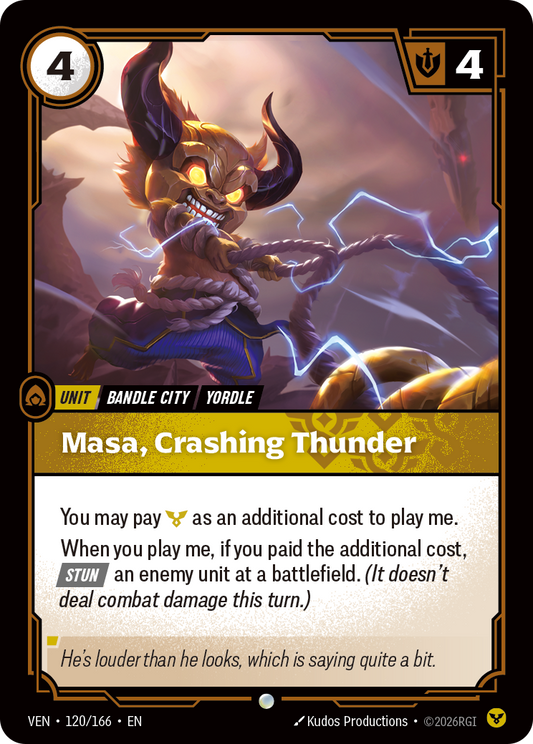 Masa, Crashing Thunder - Riftbound Vendetta