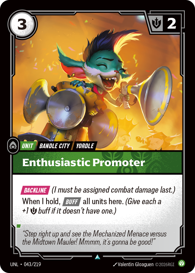Enthusiastic Promoter - Riftbound TCG Card