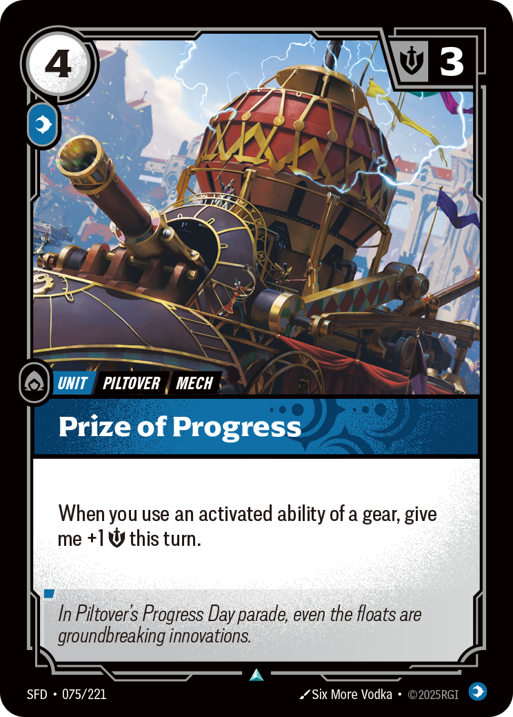 Prize of Progress - Riftbound TCG Card