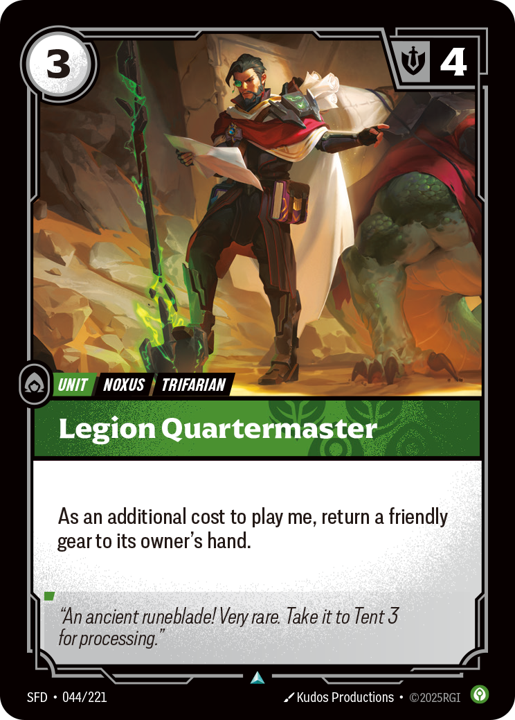 Legion Quartermaster - Riftbound TCG Card