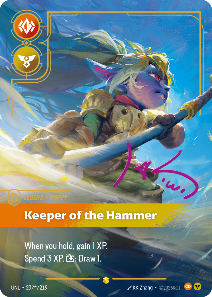 Poppy - Keeper of the Hammer (Signature) - Riftbound TCG Card