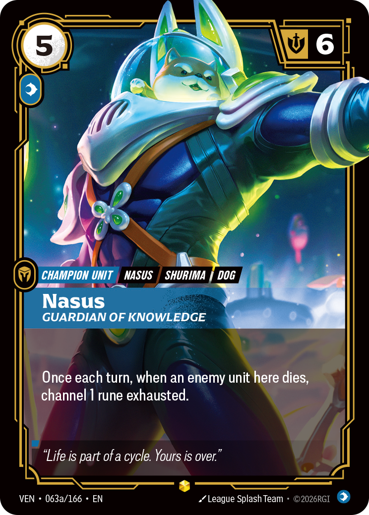 Nasus, Guardian of Knowledge (Alternate Art) (Foil) - Riftbound Vendetta