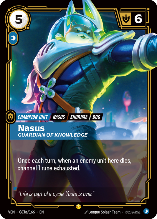 Nasus, Guardian of Knowledge (Alternate Art) (Foil) - Riftbound Vendetta