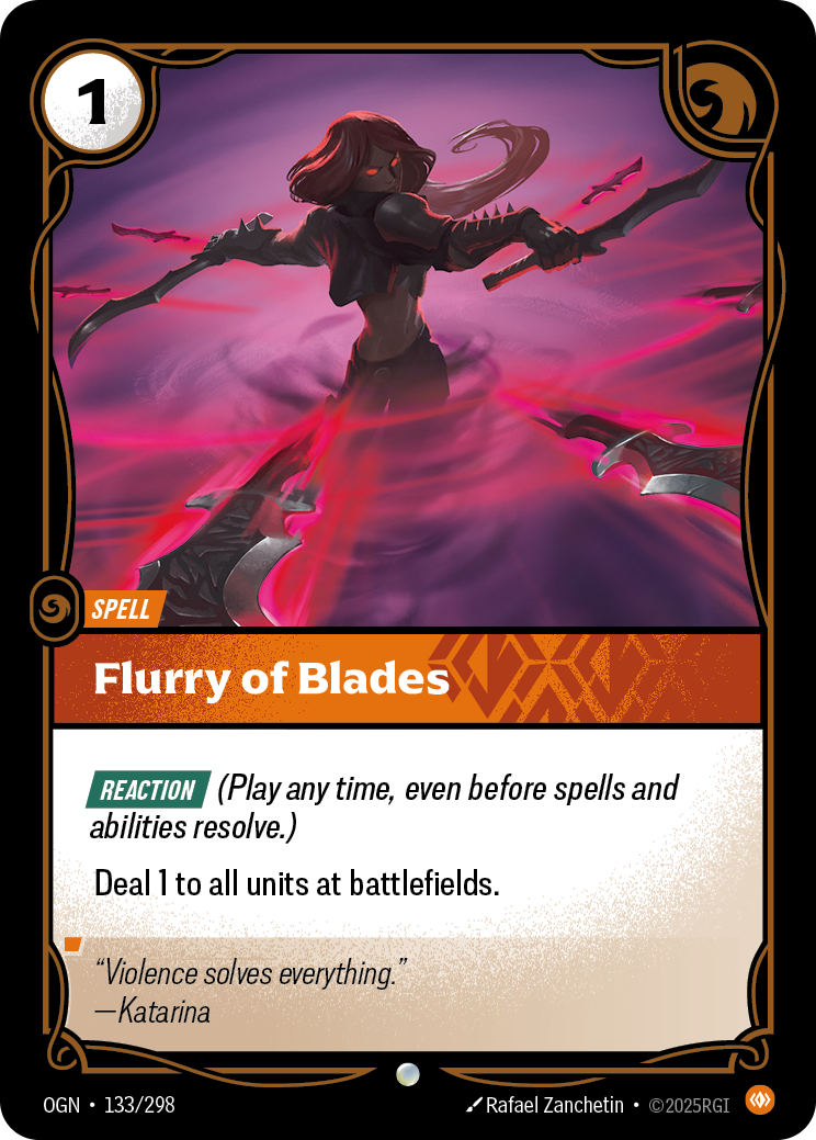 Flurry of Blades - Riftbound TCG Card
