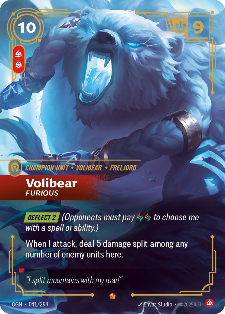 Volibear - Furious - Riftbound TCG Card