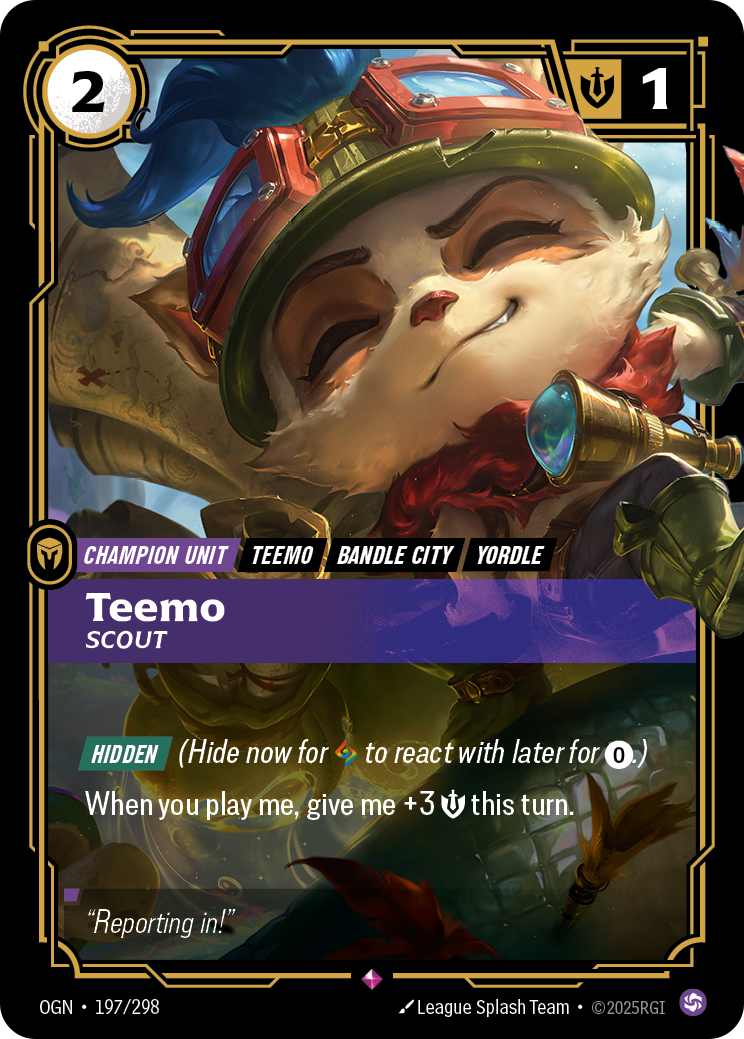 Teemo - Scout - Riftbound TCG Card