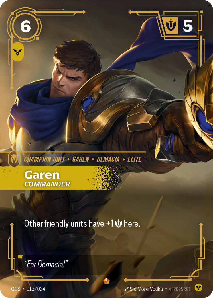 Garen - Commander - Riftbound TCG Card